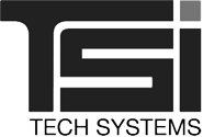 TSI Tech Systems black-and-white logo.