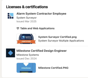 Add Certs to LinkedIn