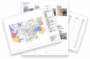 blueprints and camera placements